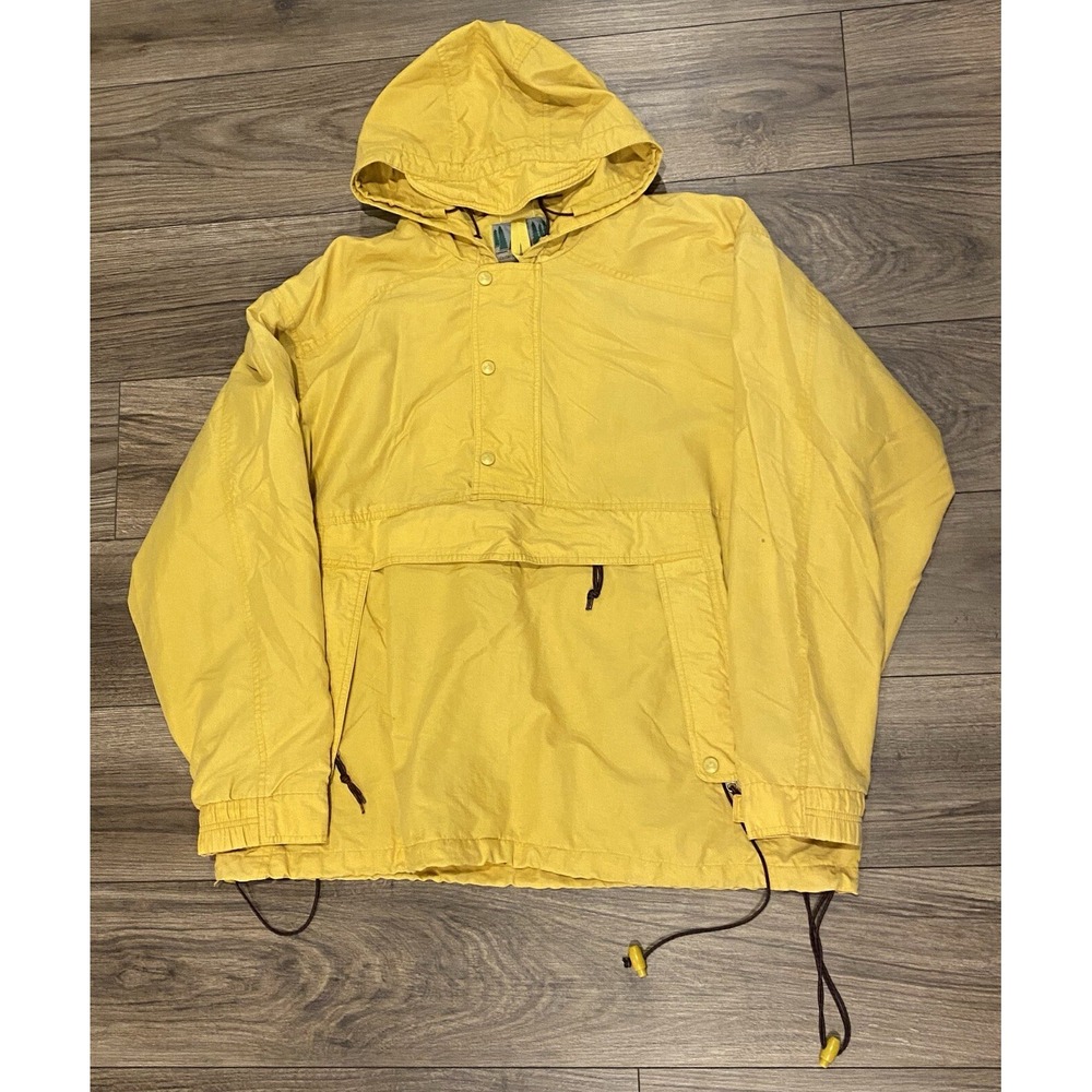 Vintage Eastern Mountain Sports Anorak EMS Nylon Windbreaker Hood Jacket Mens L - Picture 2 of 9